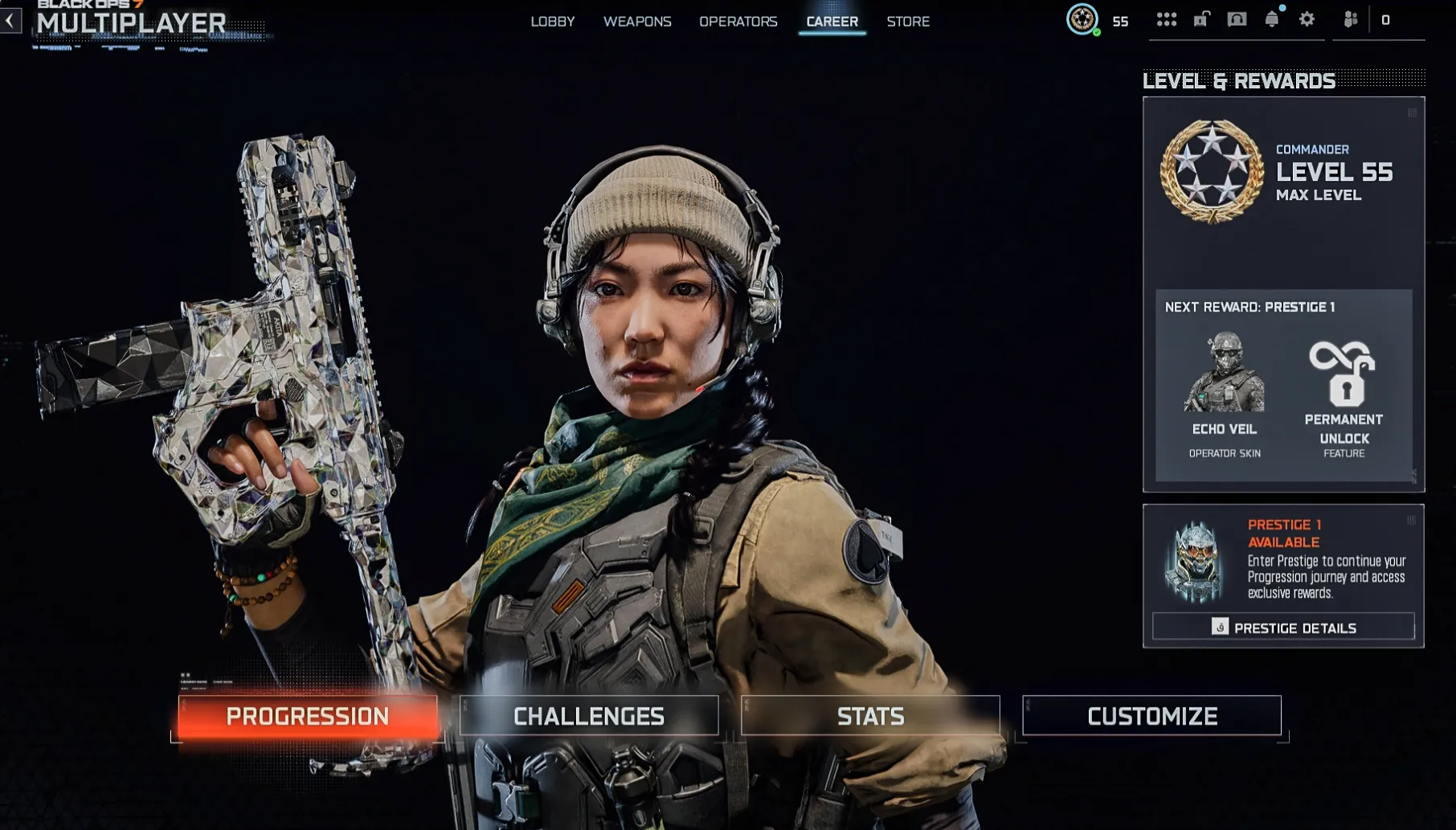 🛡️🔥 BO7 🔥🛡️ 12 Arclight 🚀 Prestige 1 🎨 156 Camos ✨ Level 55 🎯 Many Ops 🔗 Multi-Platform